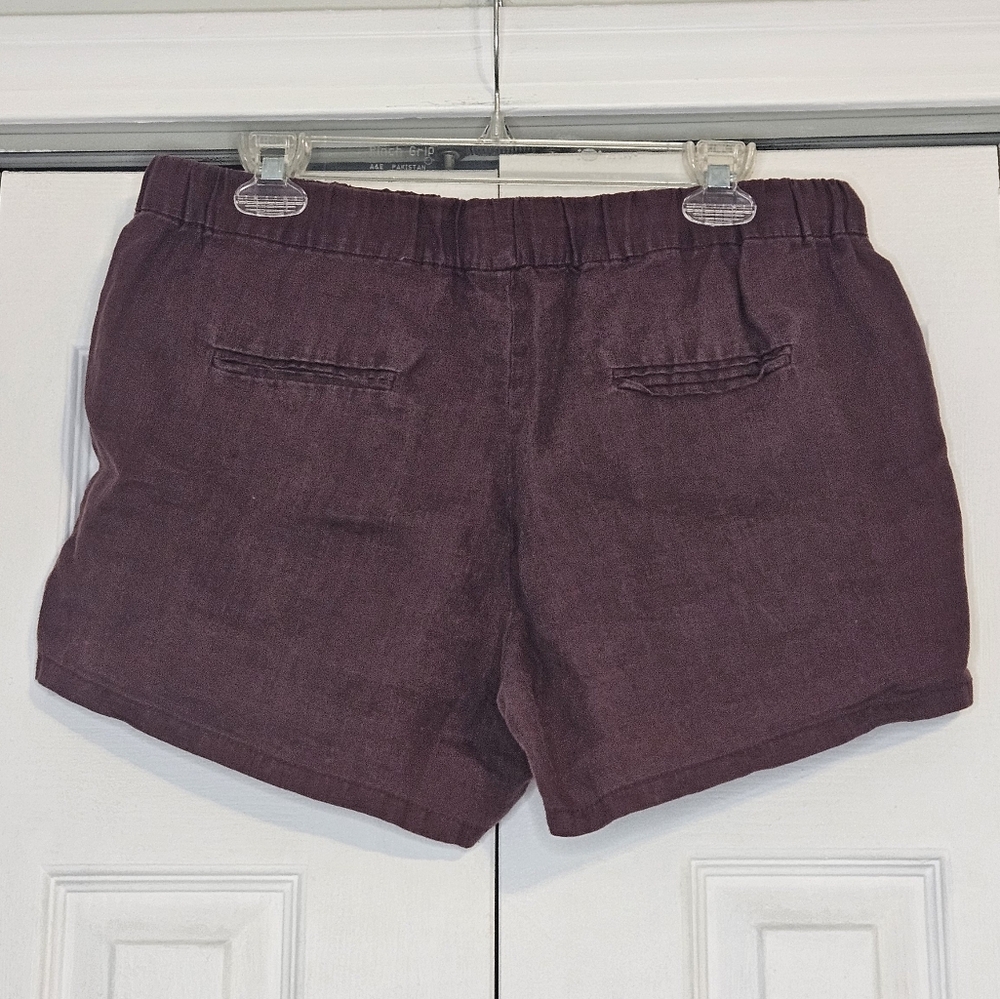 Women's Burgundy Shorts - Picture 2 of 4